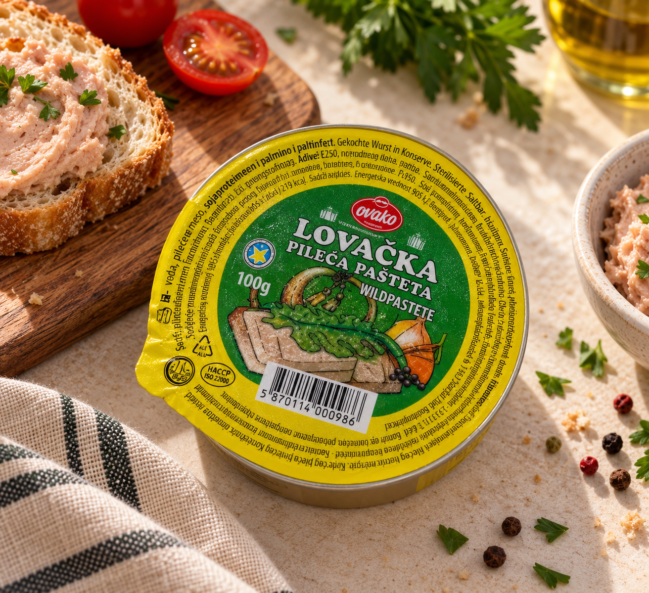 Ovako Lovacka Brotaufstrich 100g