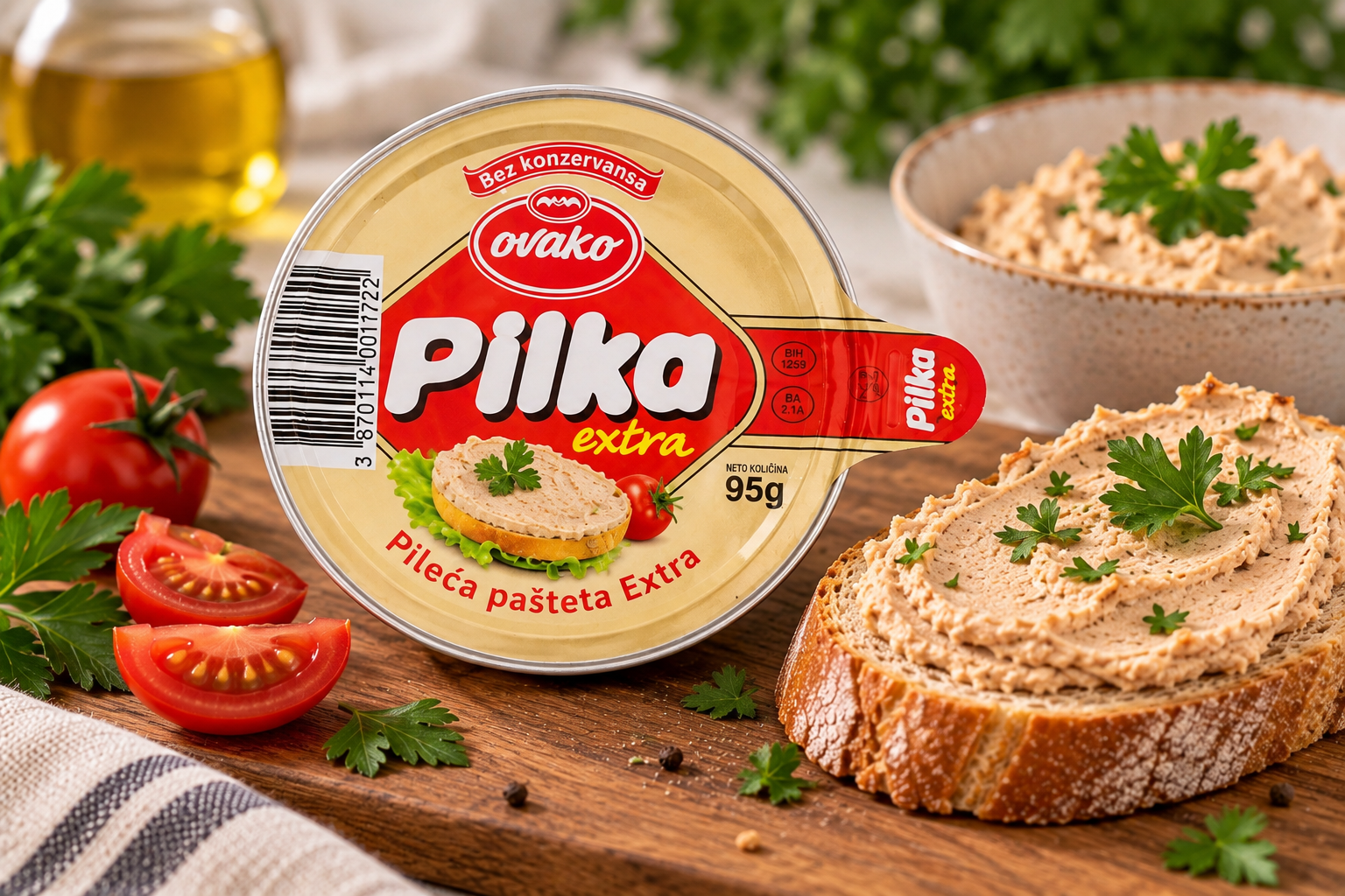 Pasteta, Pilka extra Ovako 95g