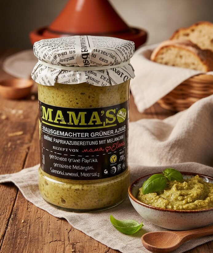 Mama´s grüner Ajvar mild, 290g