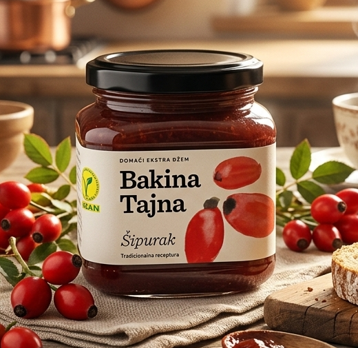 Sipurak - Hagebuttenmarmelade, Bakina Tajna 670g