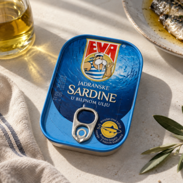 Jadranske Sardine u biljnom ulju , Eva Podravka 100g