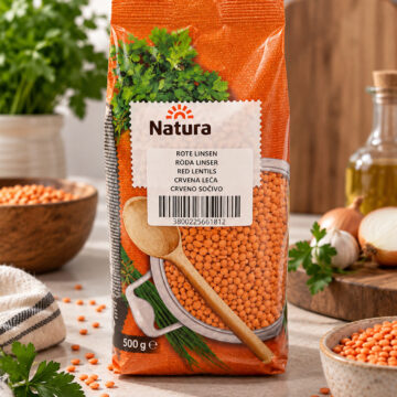 Rote Linsen, 900g Natura