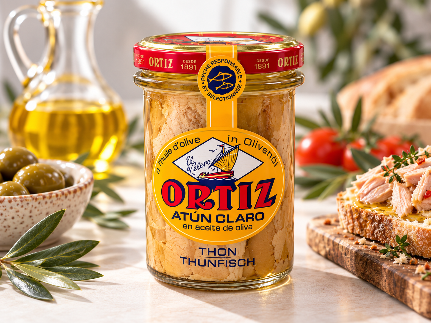 Gelbflossen Thunfisch in Olivenöl, 220g, Ortiz