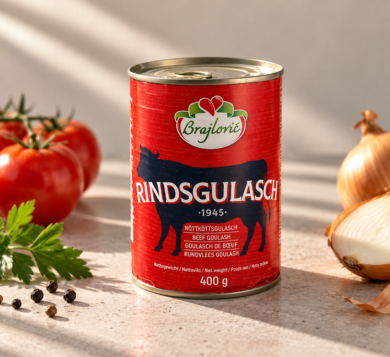 Rindsgulasch, Brajlovic 400g
