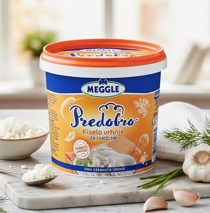 Predobro 850g kiselo vrhnje za svjezi sir 20,5%, Meggle MHD 29.07.2026