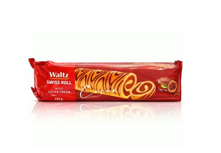 Waltz Swiss Roll – Biskuitrolle mit Kakaocreme ,250 g