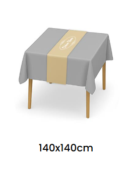 Tischdecke 140cmx140cm, Urban Home (strajfne bez/bijelo 7352) – Bild 3