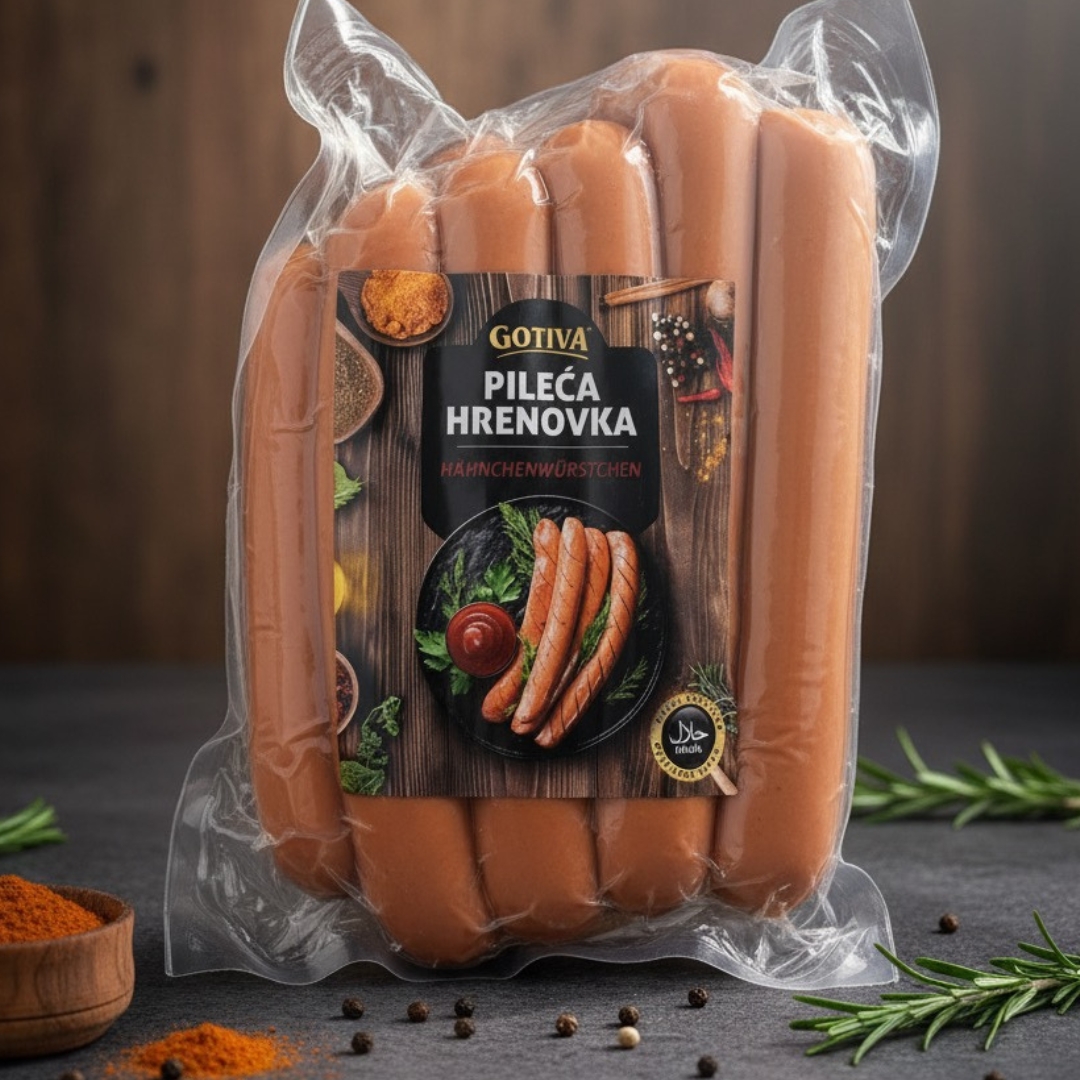 Pileca hrenovka, Gotiva 990g