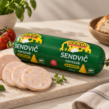 Sendvic narezak sa sirom, Cekin 500g