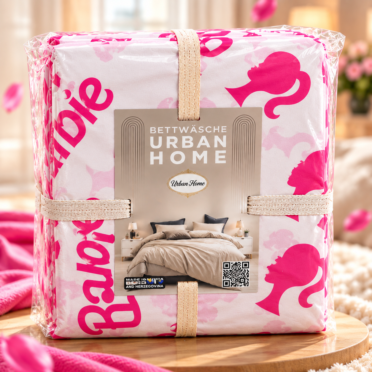 Barbie Bettwäsche , Urban Home Weiß/Pink 140x200 – Bild 2