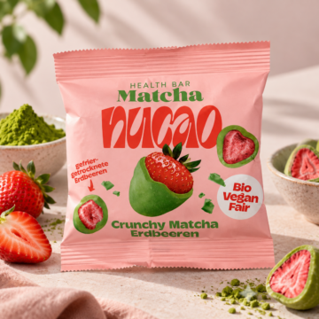 nucao Crunchy Matcha Erdbeeren Bio 50 g