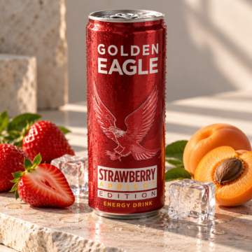 Strawberry Apricot Energy Drink, Golden EAGLE, 250ml