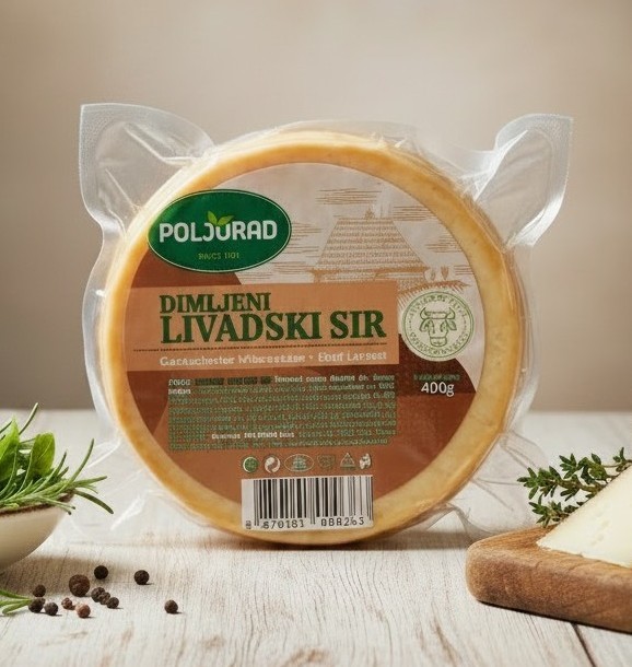 Dimljeni Livadski sir, 400g Poljorad