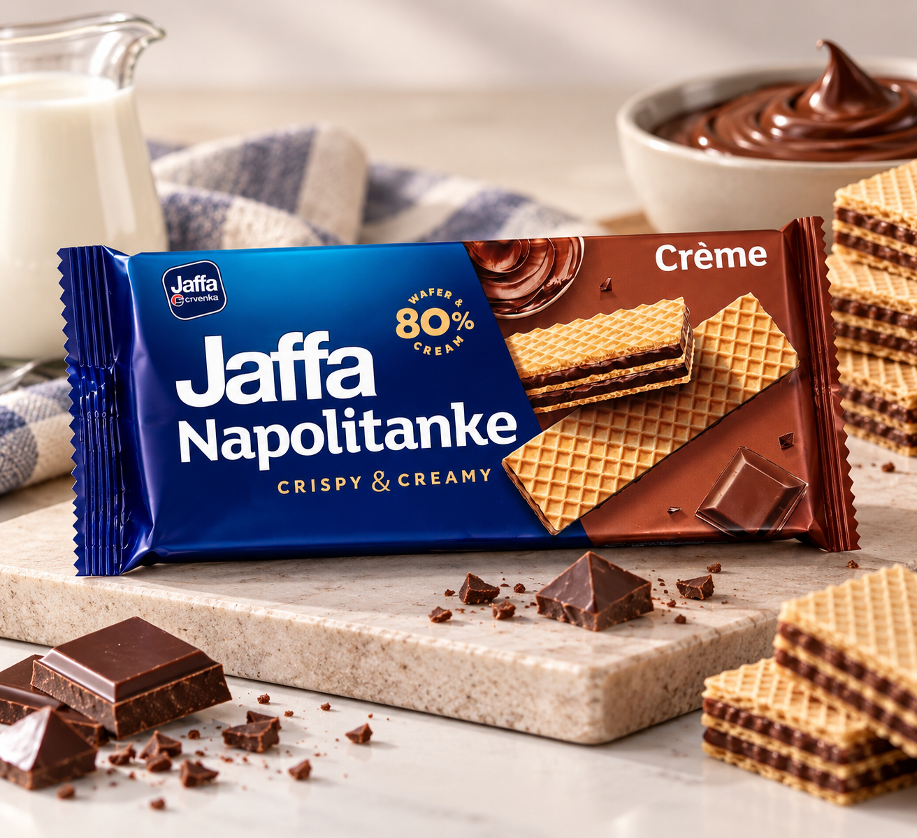 Jaffa Napolitanke Crispy & Creamy 187g