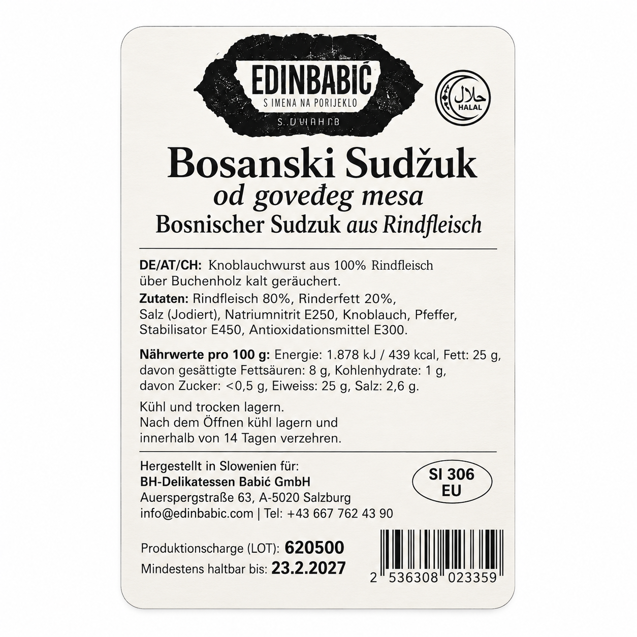 Edin Babic Bosnischer Sudzuk aus Rindfleisch ca.360g – Bild 3