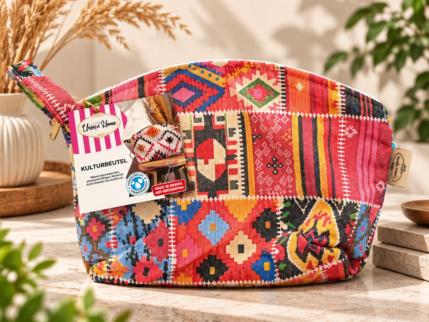 Kulturbeutel, Urban Home / Boho Muster