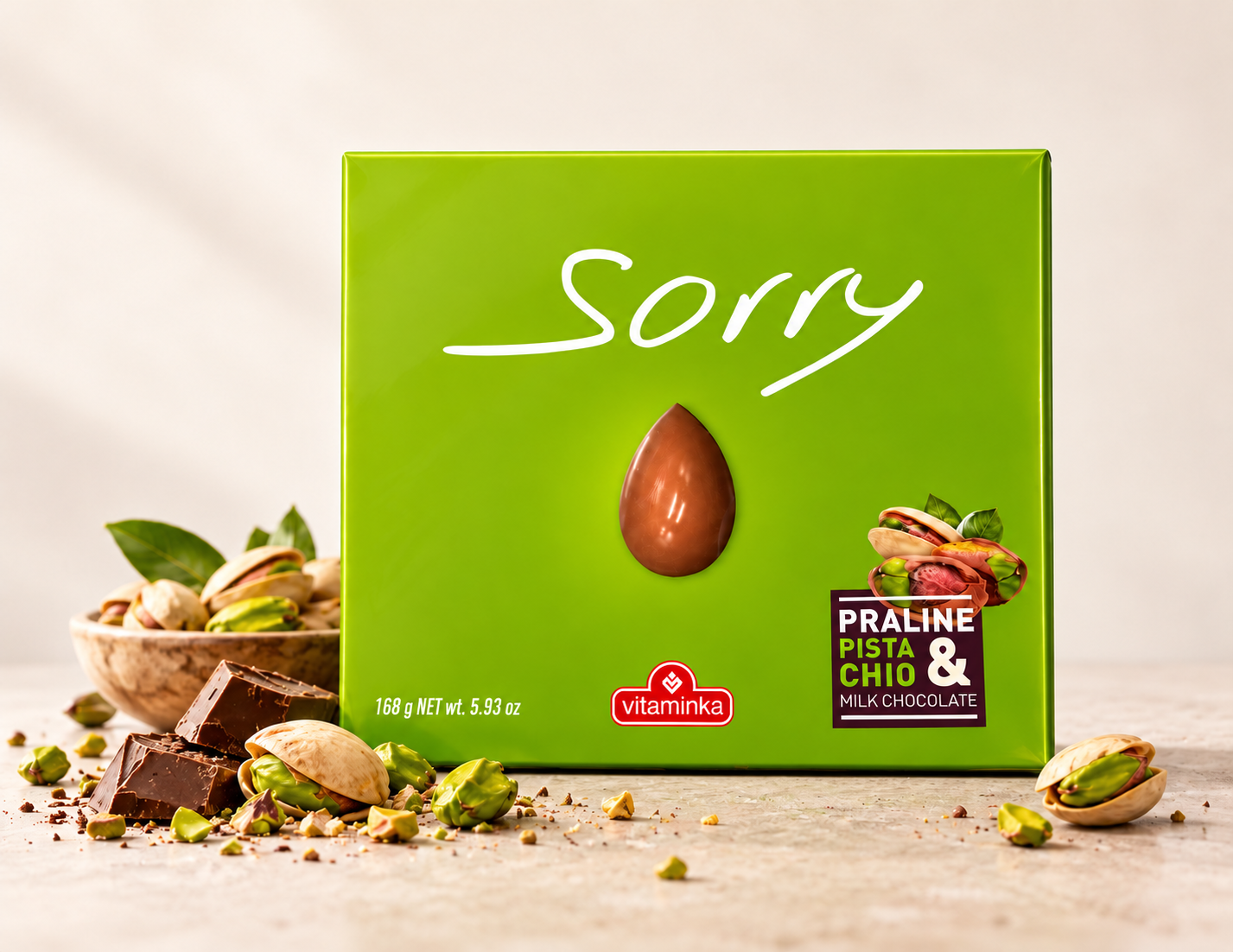 Sorry Pistazie – 168 g MHD 16.10.2026