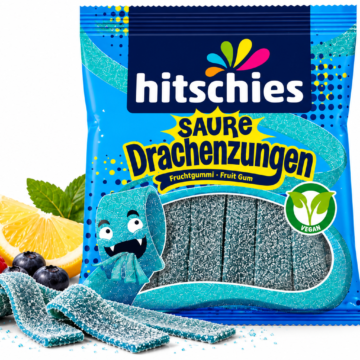Saure Drachenzungen Blau 125 g