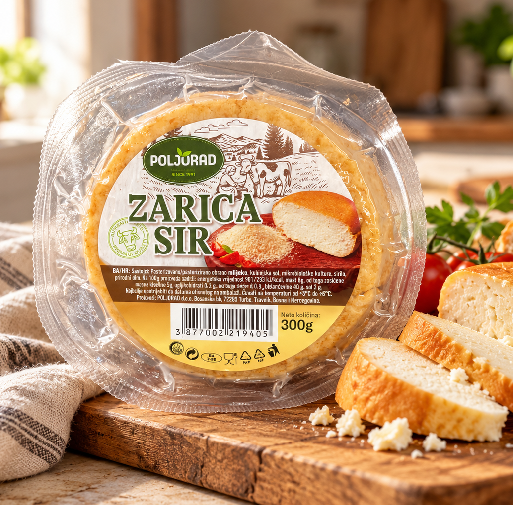 Zarica Sir – geräucherter Käse Poljorad 300 g