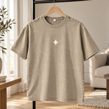 T-Shirt „Ljiljan“ – Washed-Look mit Stickerei Größe XL